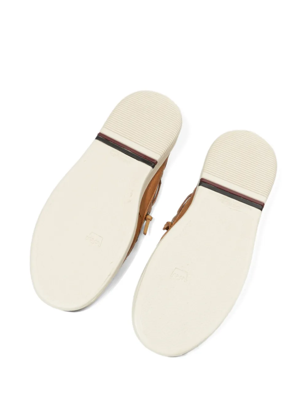 Osklen Soho Dockside leren bootschoenen met kant Bruin