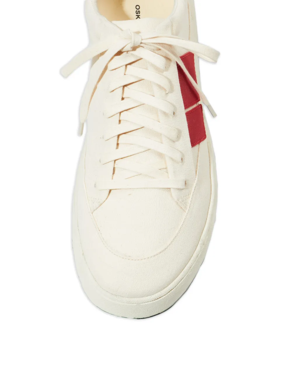 Osklen Ag gestreepte sneakers Beige