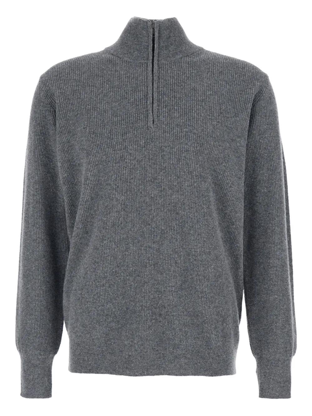 Roberto Collina suéter tejido de canalé con cuello alto | gris | Image 1