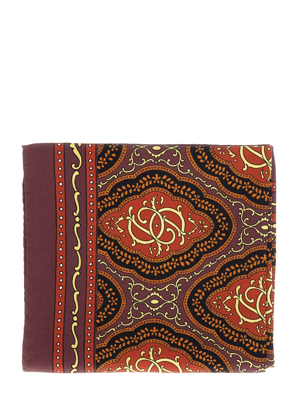 Drôle De Monsieur printed silk scarf - Rood