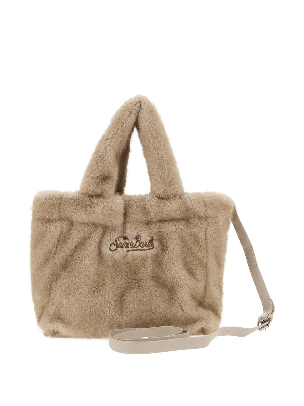 MC2 Saint Barth Kids Colette faux-fur tote bag - Beige