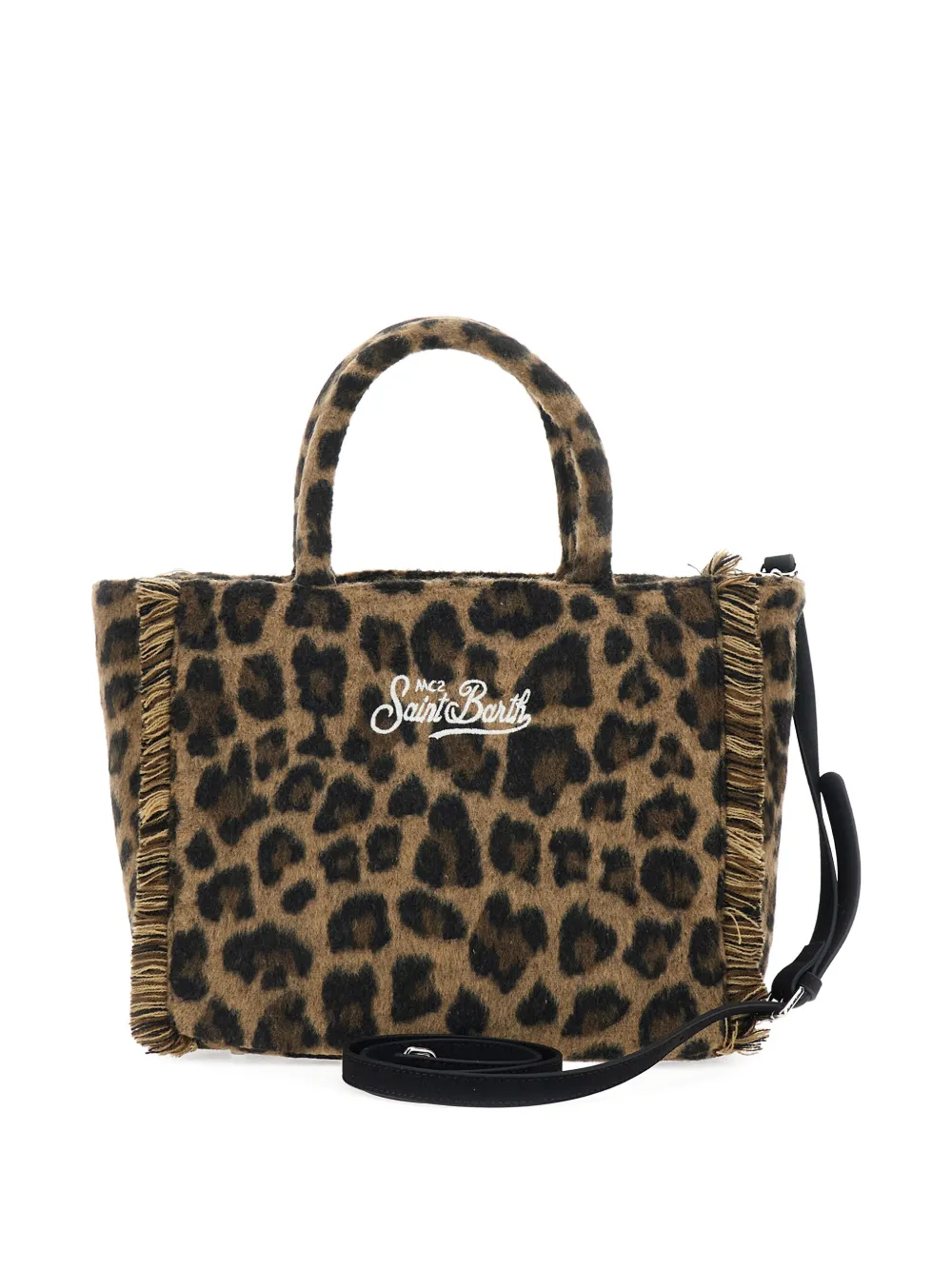 MC2 Saint Barth Kids Colette leopard-print tote bag - Bruin