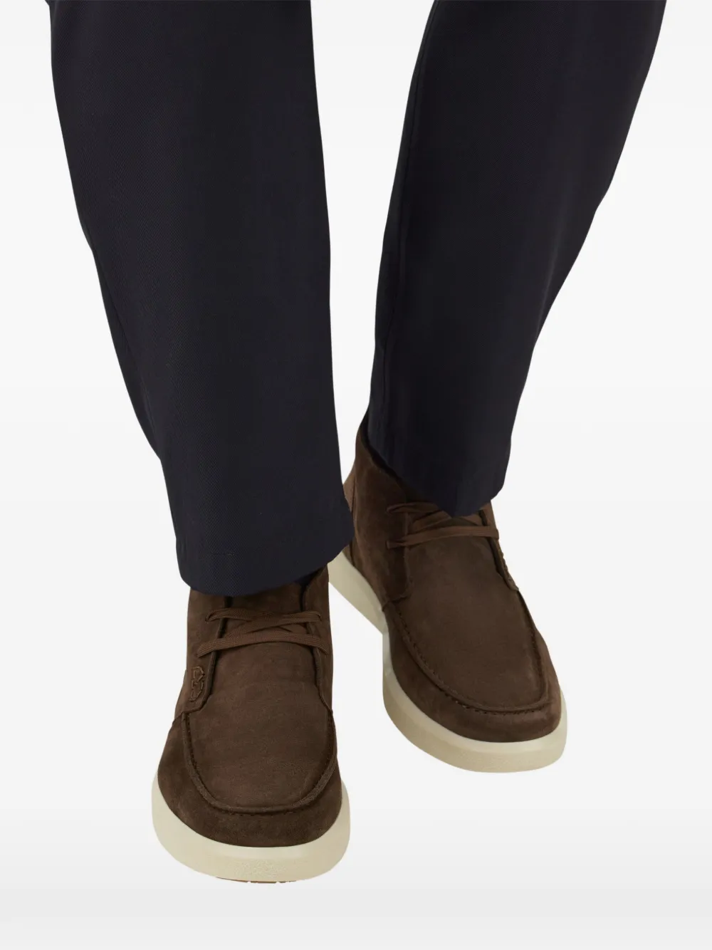 Boggi Milano Cirrus suède desert boots Bruin