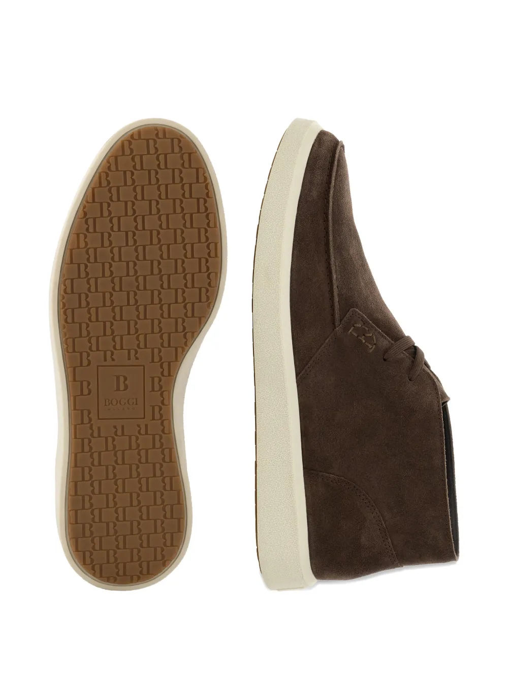 Boggi Milano Cirrus suède desert boots Bruin