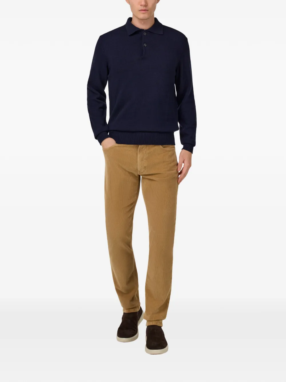 Boggi Milano Claude corduroy trousers - Bruin
