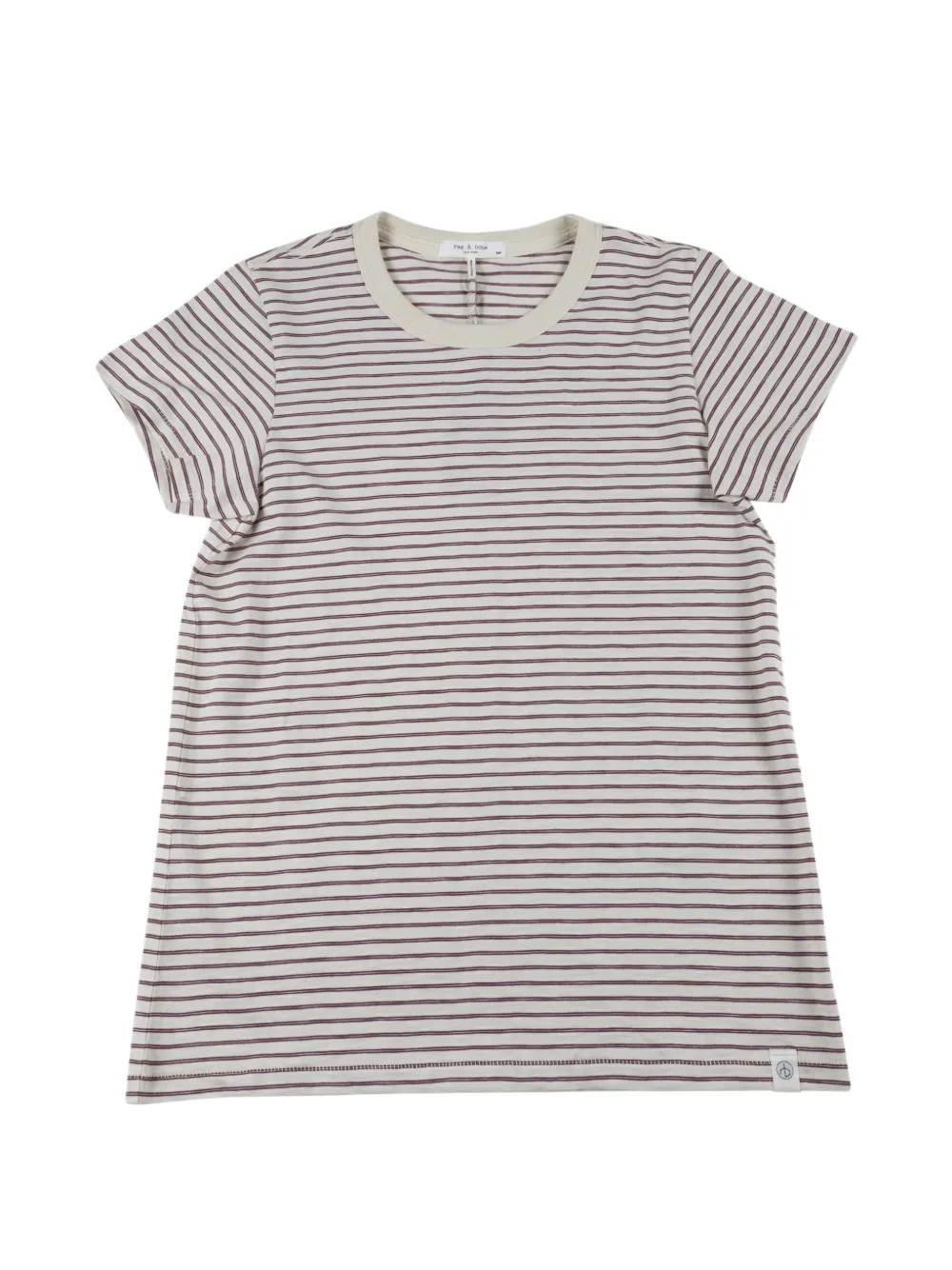 rag & bone Slub striped T-shirt - Nude