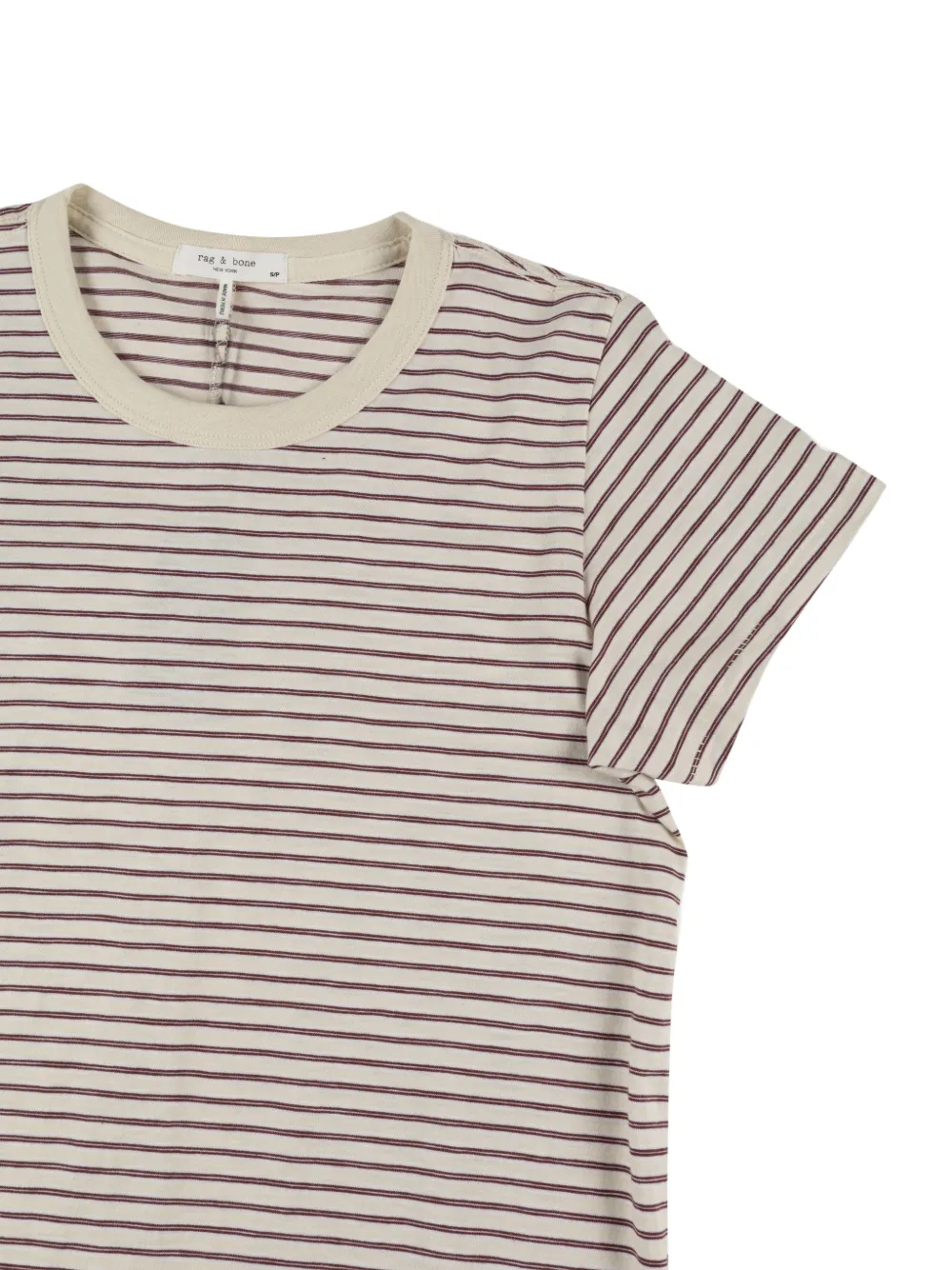  Rag & Bone Camiseta Slub A Rayas - Neutro 