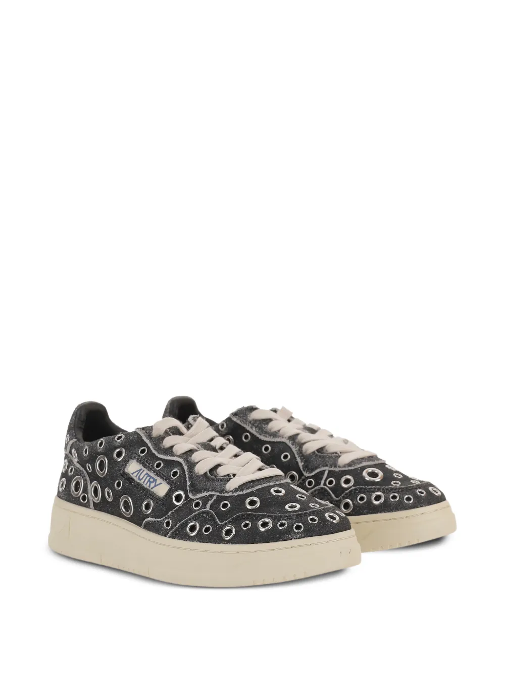 Autry Sneakers verfraaid met ringlets - Zwart