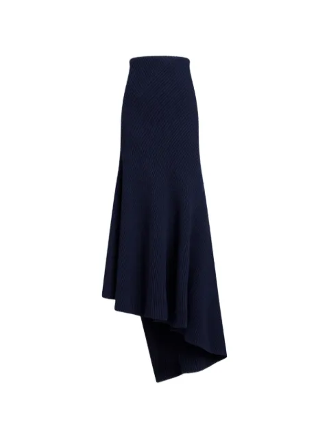 Alaïa asymmetric midi skirt