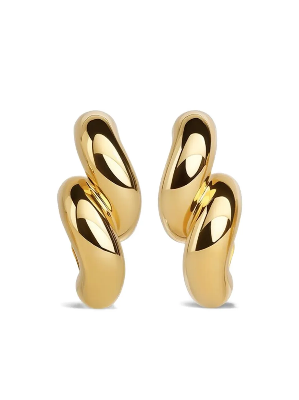 Torsion clip-on earrings