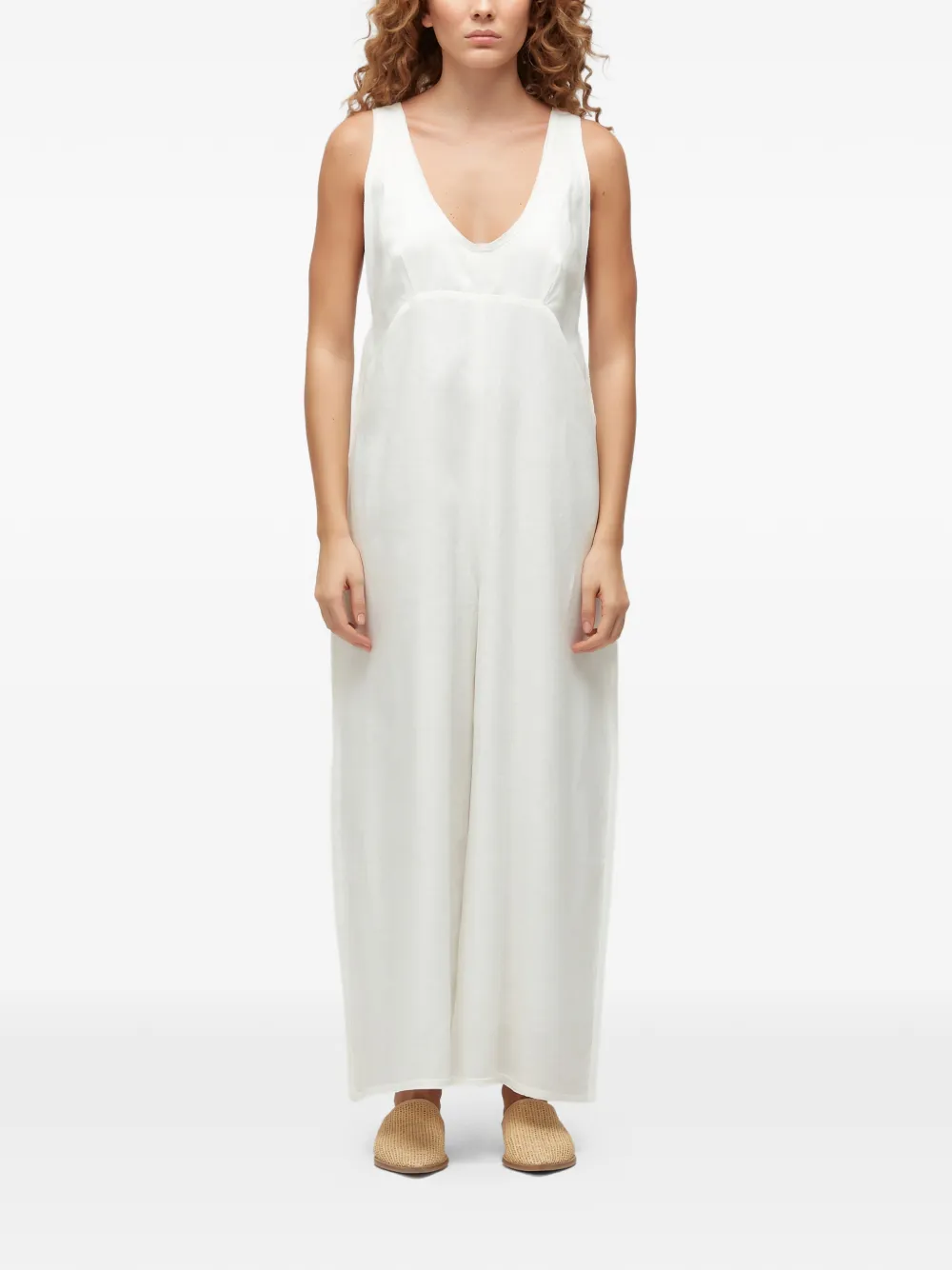 Osklen frayed jumpsuit | White | Image 1