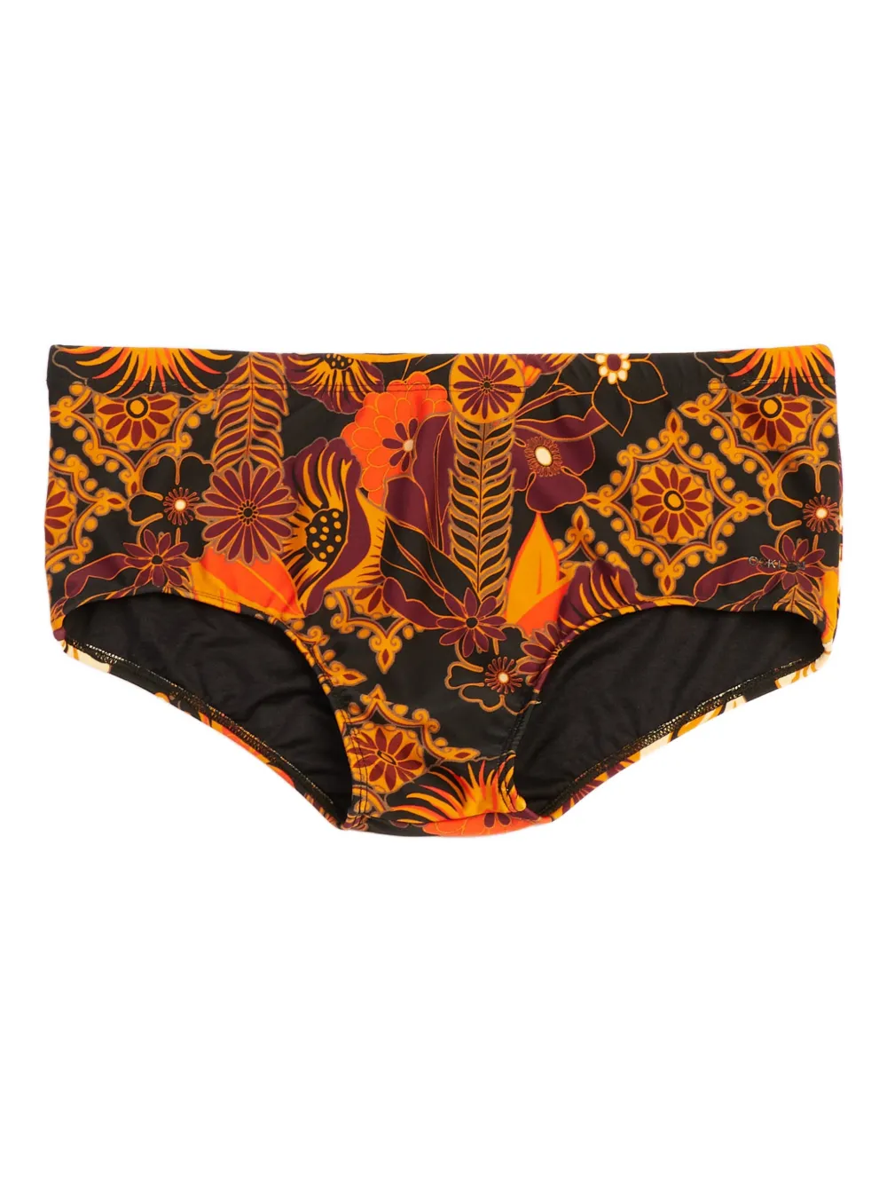 Osklen slip de bain à fleurs imprimées | noir | Image 1