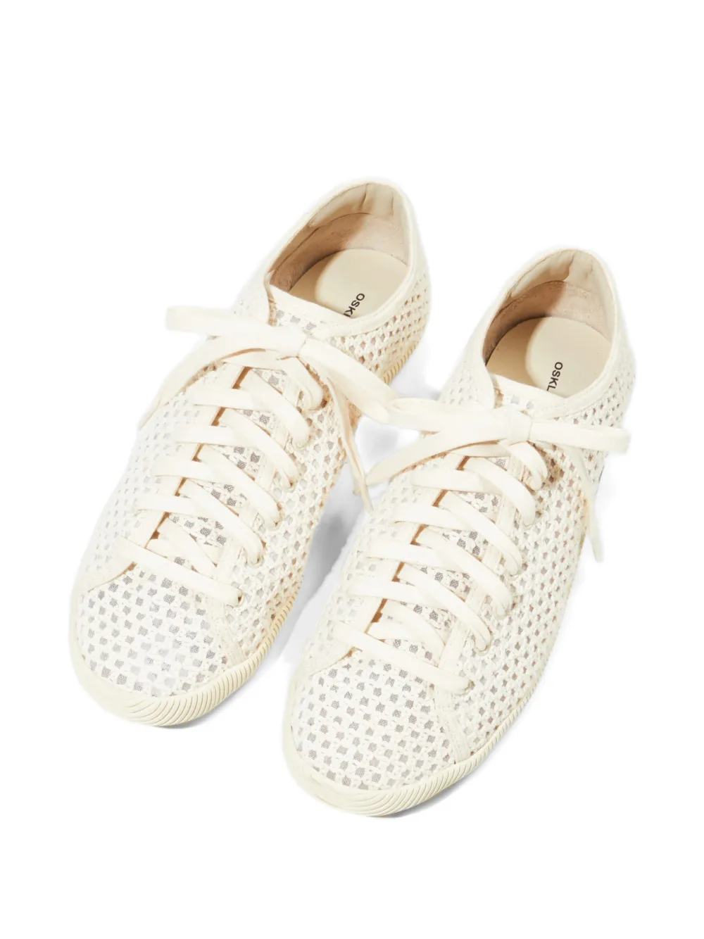 Osklen openwork lace-up sneakers - Wit