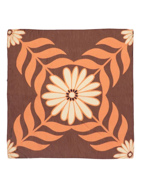 Osklen daisy-floral scarf