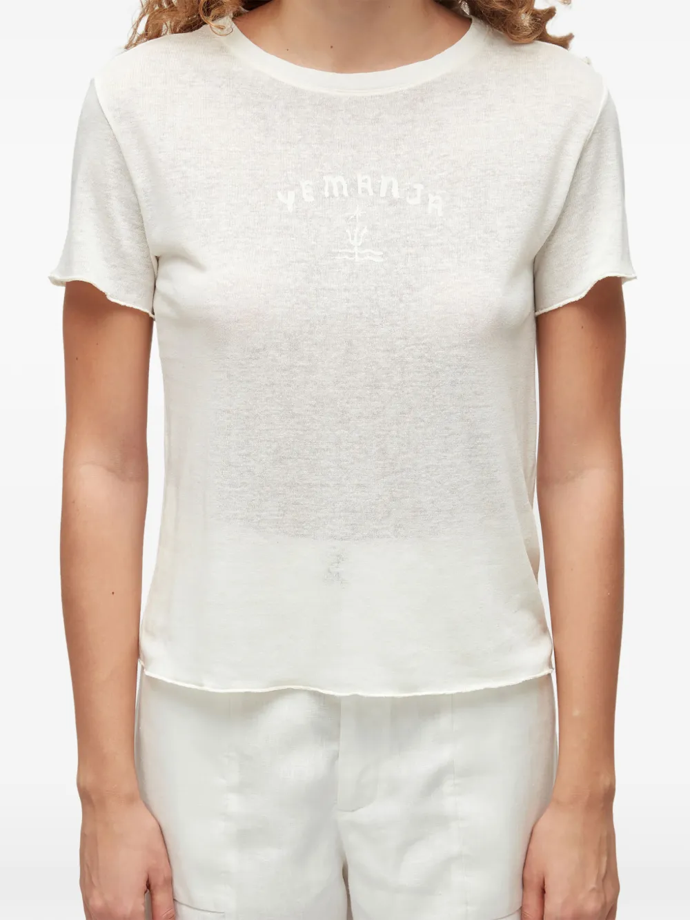  Osklen Yemanja Raw-edge T-shirt - White 