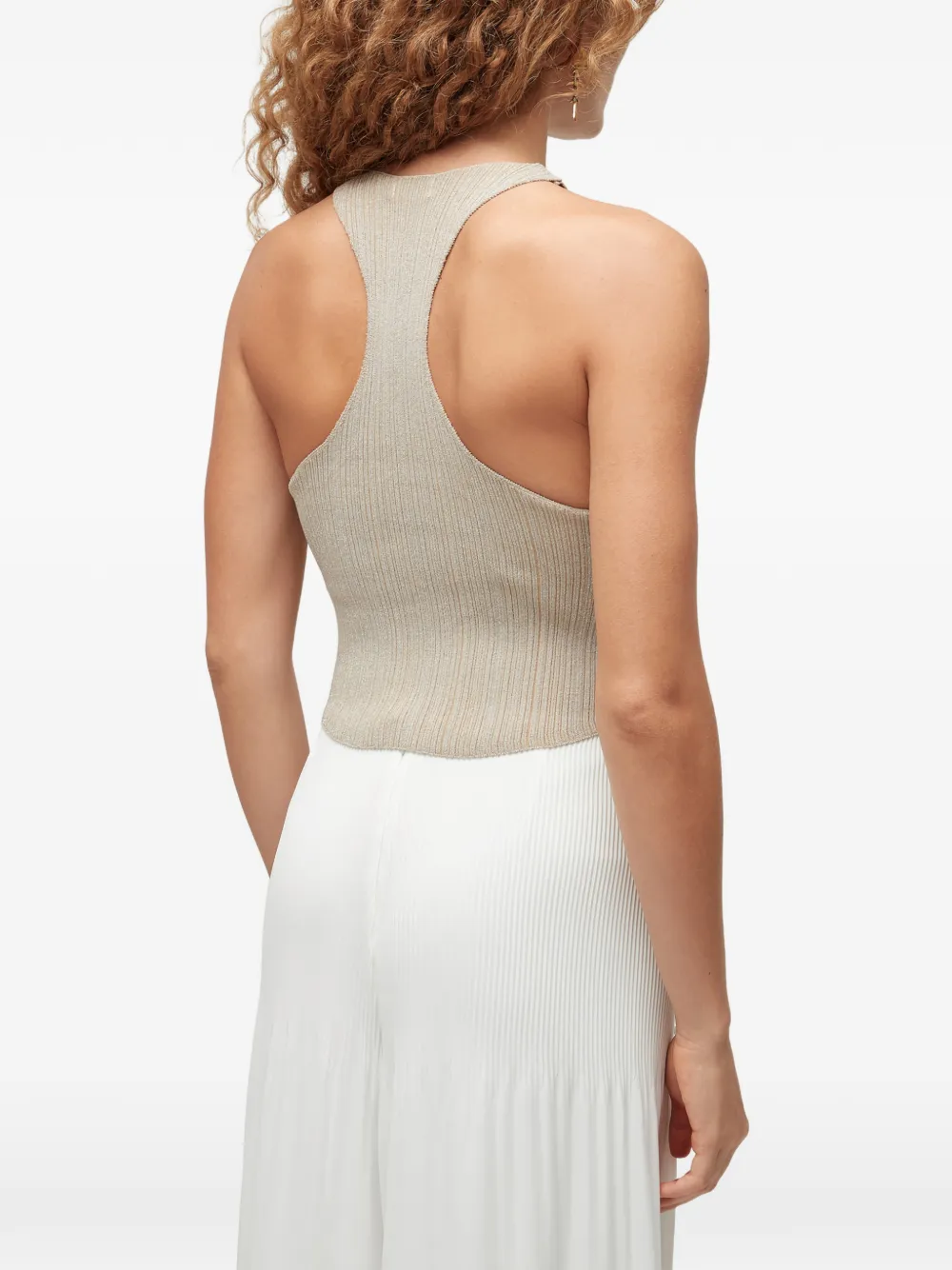  Osklen Ribbed Racerback Top - Neutrals 