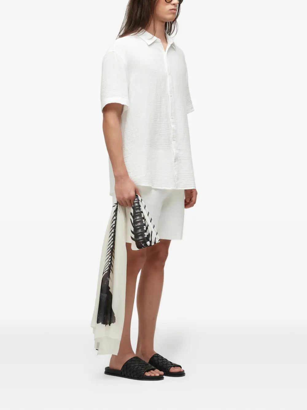 Osklen drawstring shorts - Wit