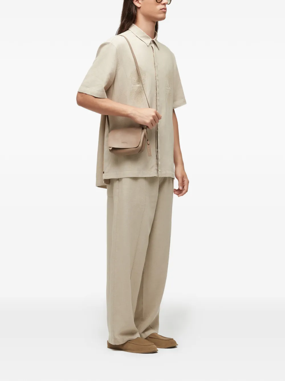 Osklen embroidered shirt - Beige