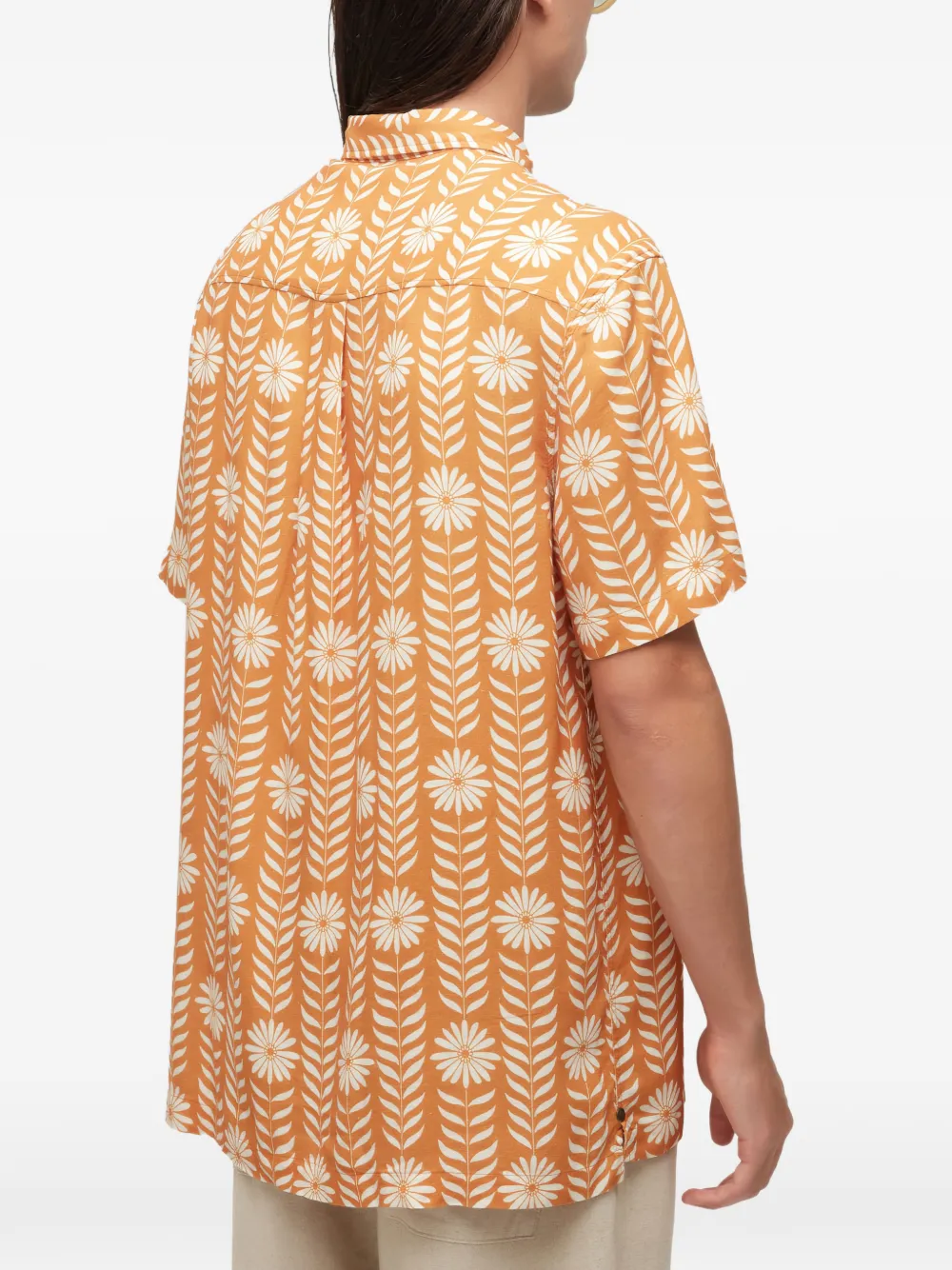  Osklen Daisy Floral-pattern Shirt - Orange 
