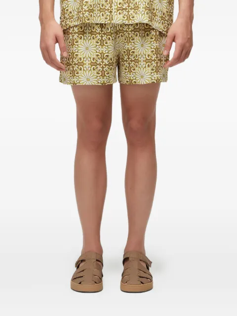 Osklen Pj patterned drawstring shorts