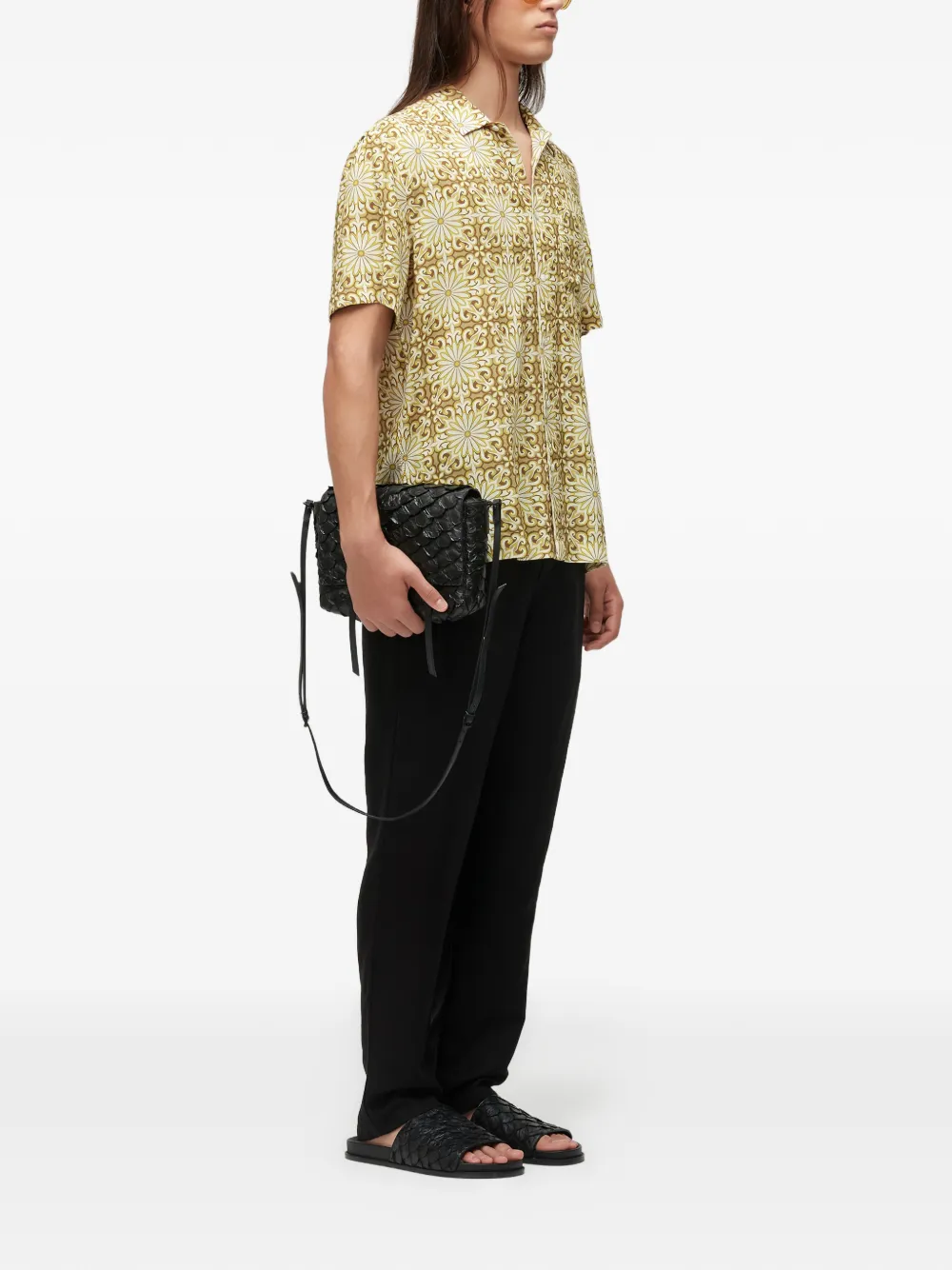 Osklen Garden tile-effect shirt - Beige