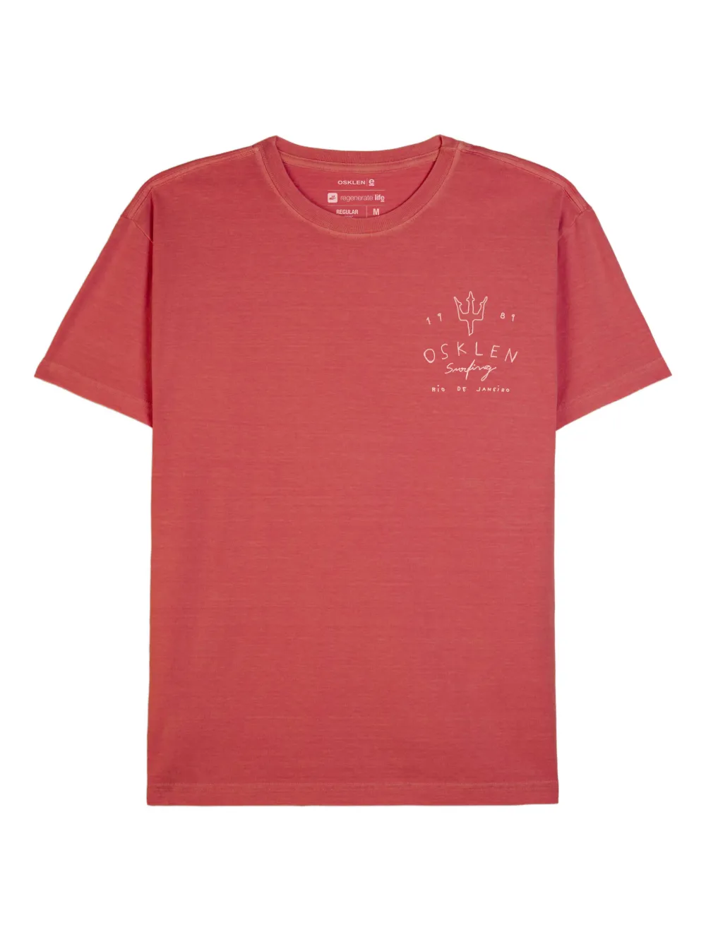 Osklen short-sleeves scribble-detail T-shirt - Rot