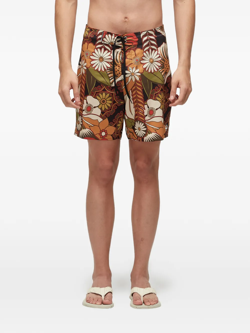 Osklen Gargen Party floral-print bermuda shorts - Brown