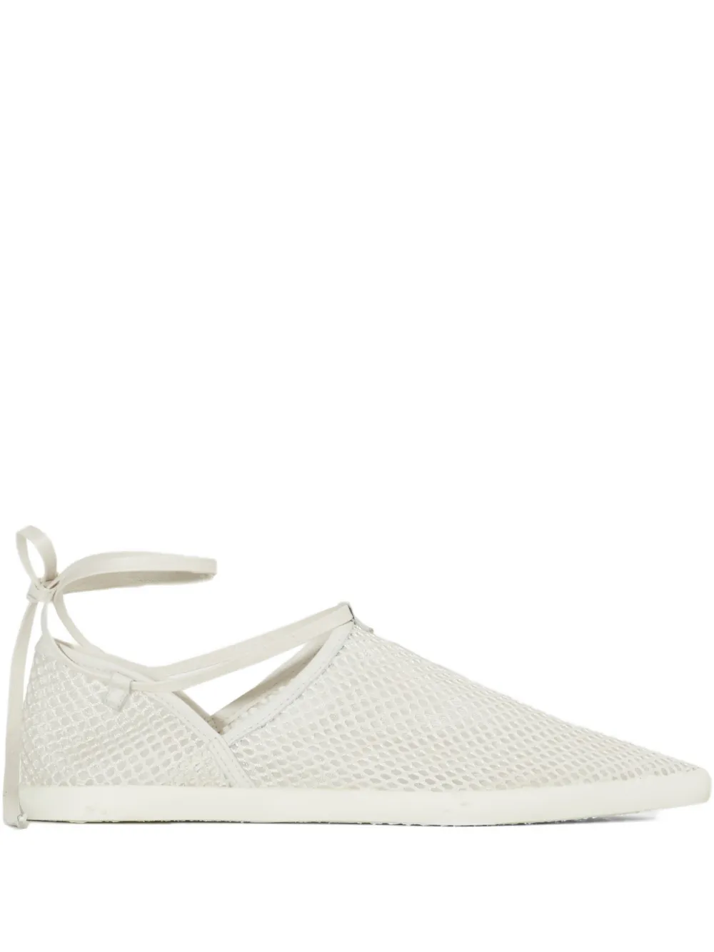 Osklen Mesh ballerina's met veters Wit