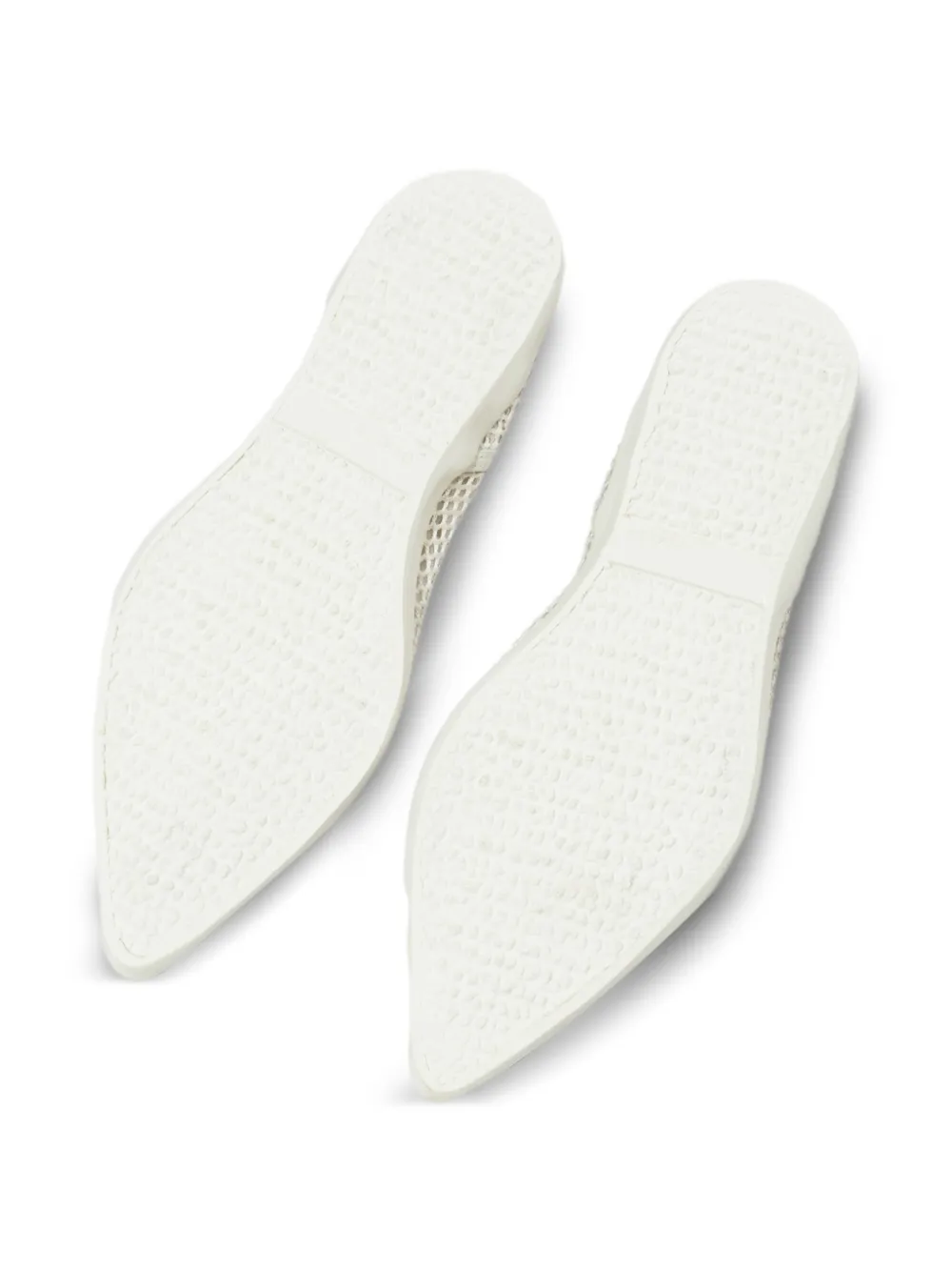 Osklen Mesh ballerina's met veters Wit