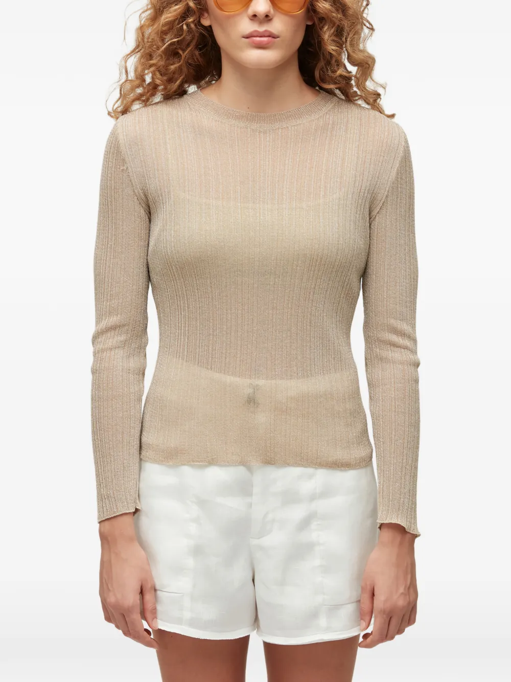 Osklen long-sleeve top | Neutrals | Image 1