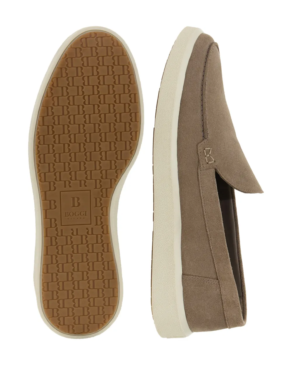 Boggi Milano Stratus suède loafers Beige