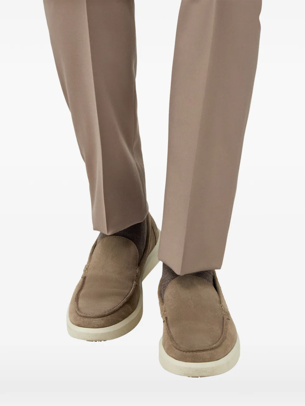 Boggi Milano Stratus suède loafers Beige