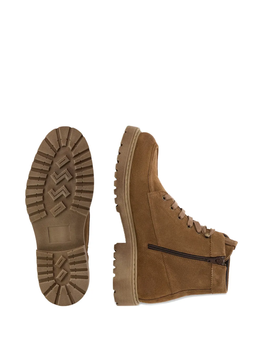 Boggi Milano Valley suède enkellaarzen Bruin