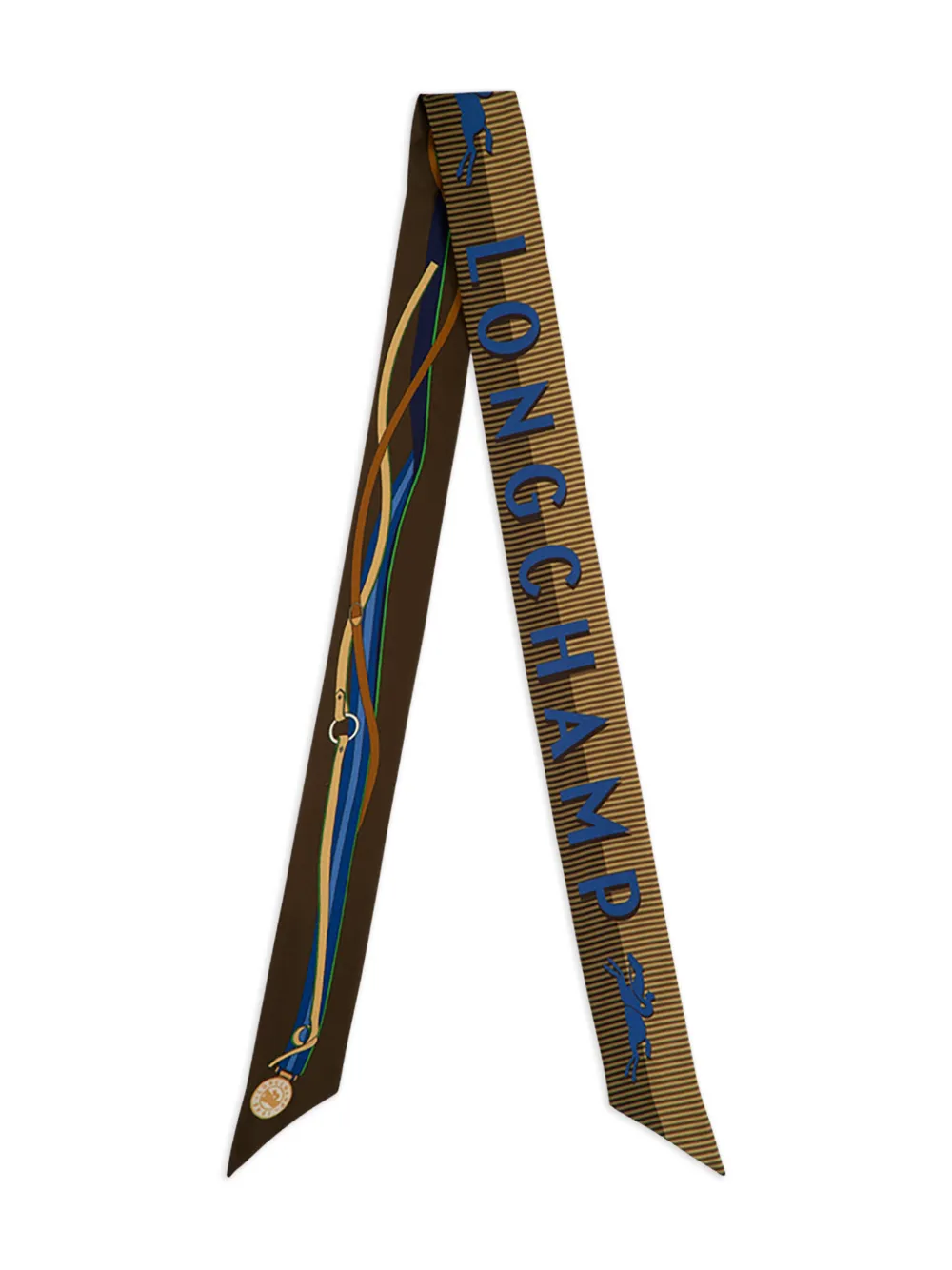 Longchamp écharpe à logo imprimé | marron | Image 1