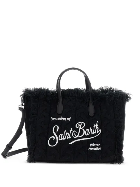 MC2 Saint Barth Kids fringed logo tote bag 