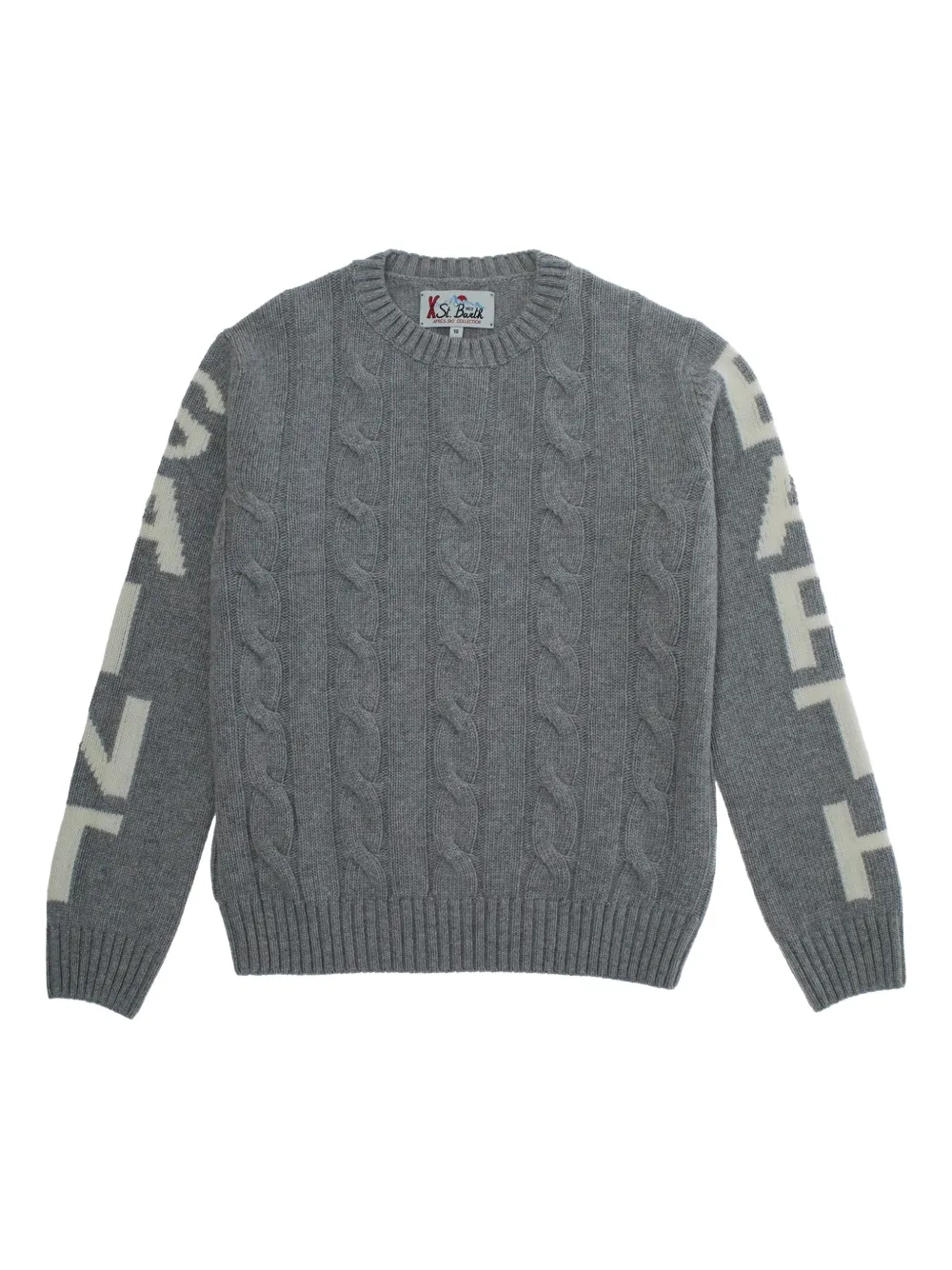 MC2 Saint Barth Kids Bergen Jr cable-knit sweater - Grigio