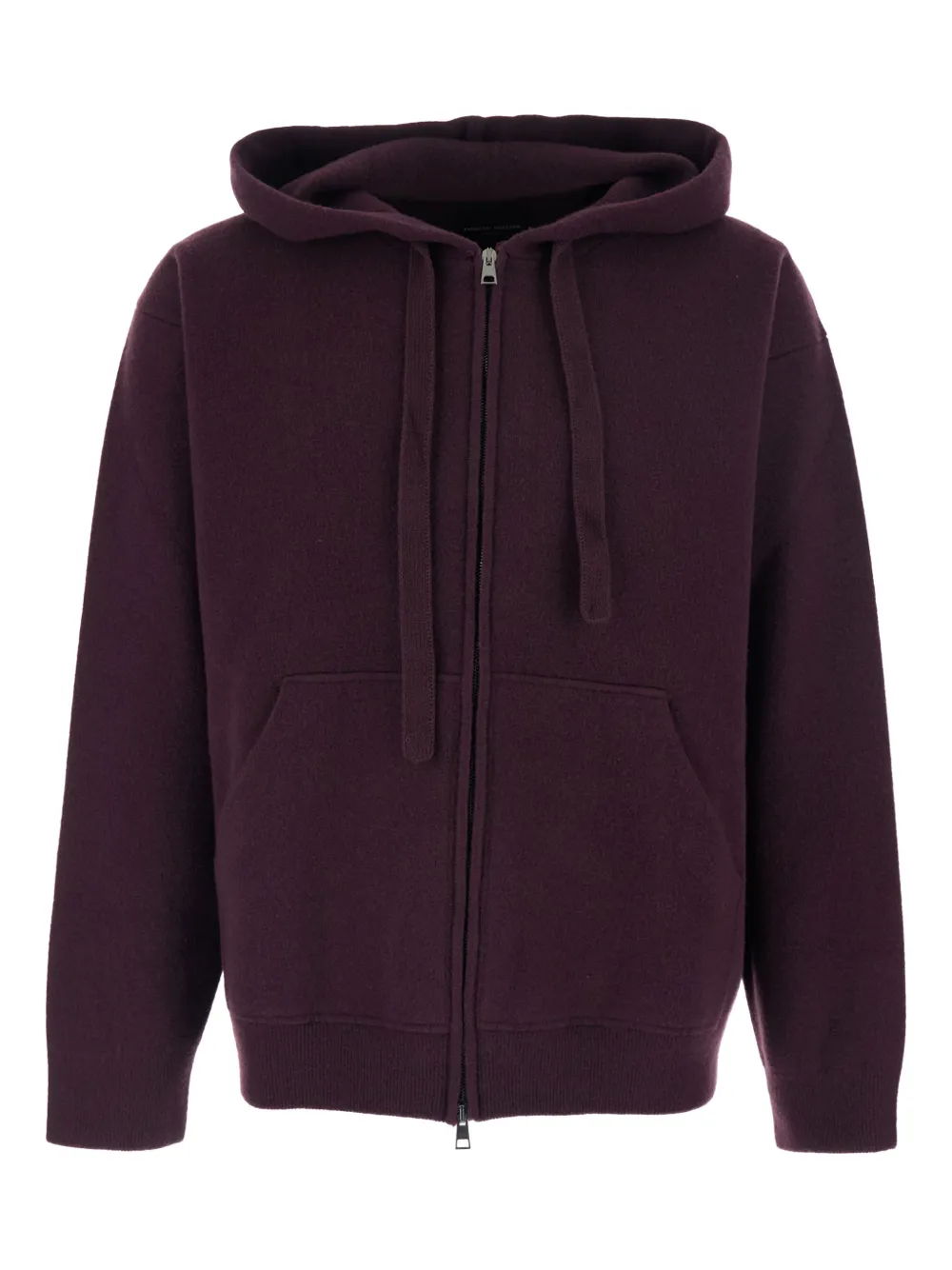Roberto Collina drawstring hood wool sweatshirt | Purple | Image 1