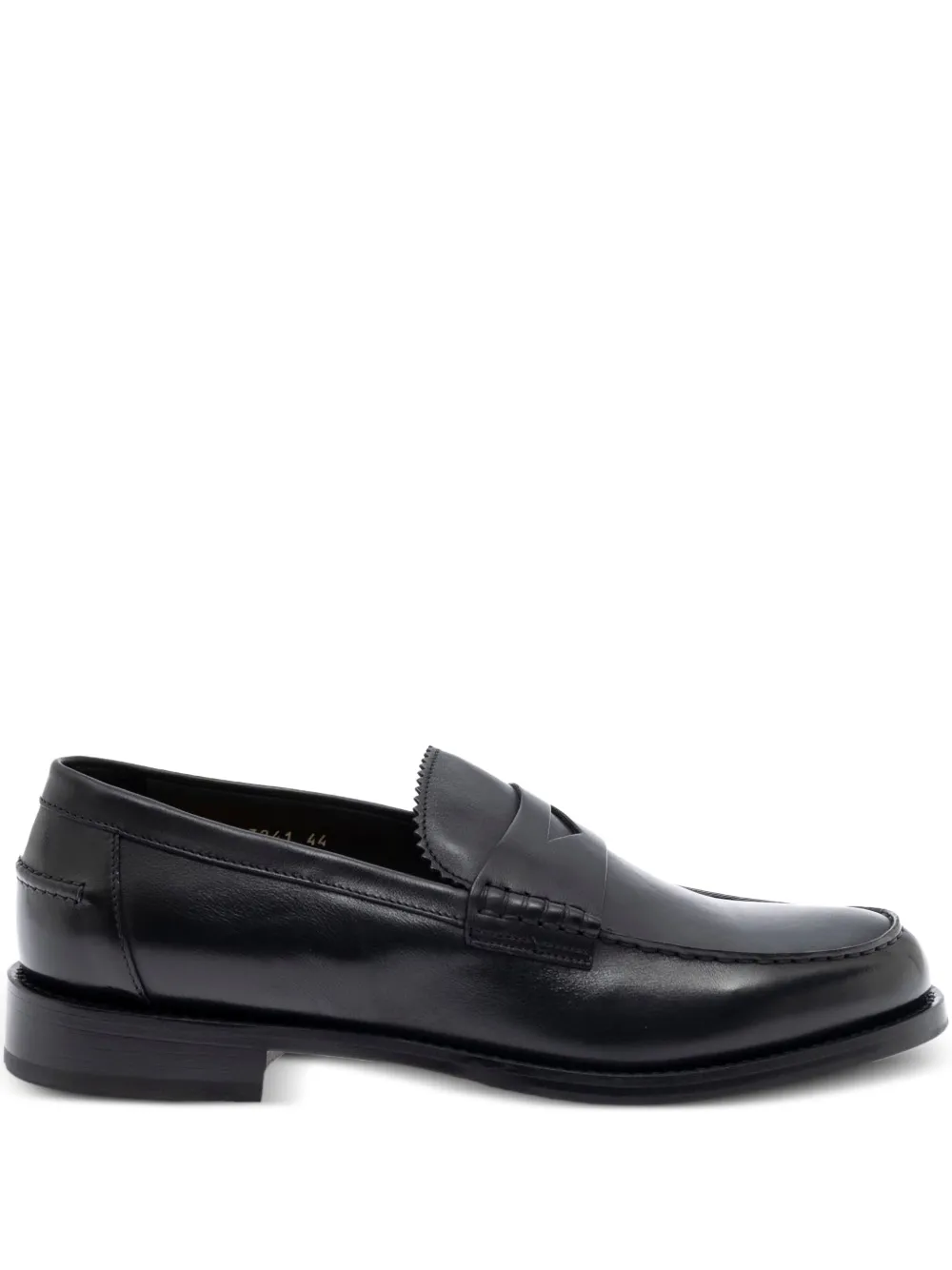Doucal's almond toe loafers - Nero