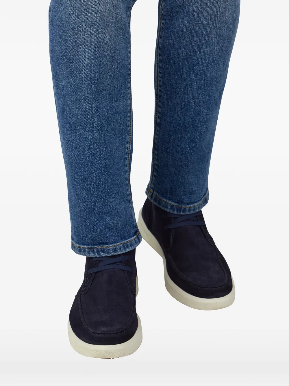 Boggi Milano Cirrus suède desert boots Blauw