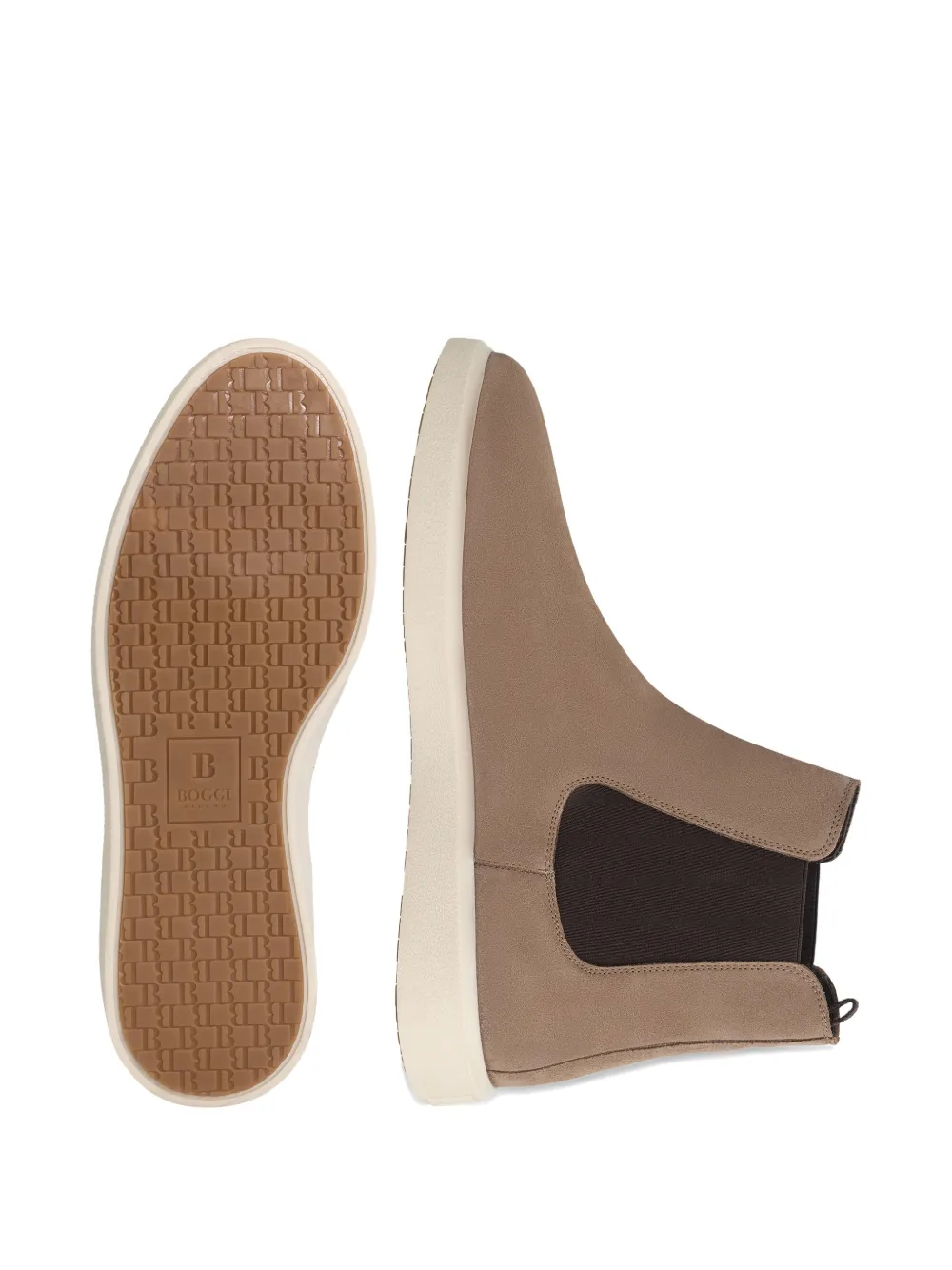 Boggi Milano Atlas suède Chelsea laarzen Bruin