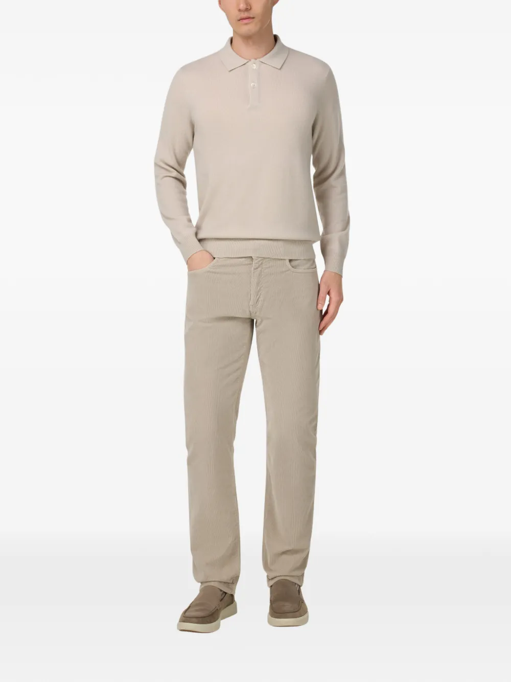 Boggi Milano Claude corduroy trousers - Beige