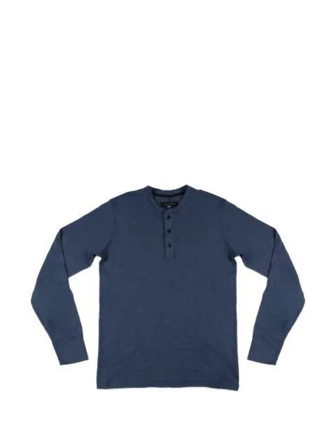 rag & bone button-fastening T-shirt