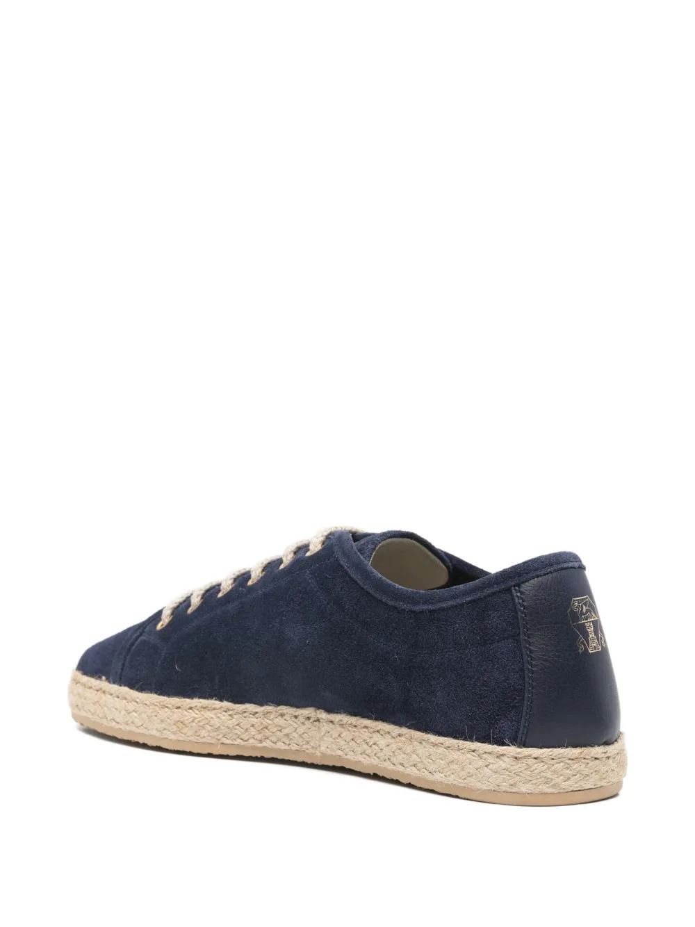 Brunello Cucinelli suede espadrilles Blauw