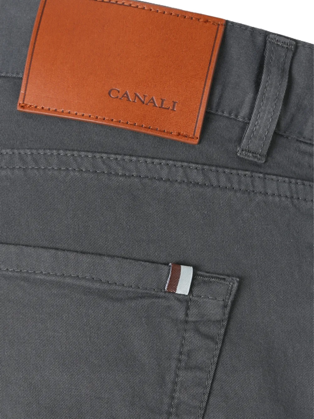  Canali Tonal-stitching Jeans - Grey 