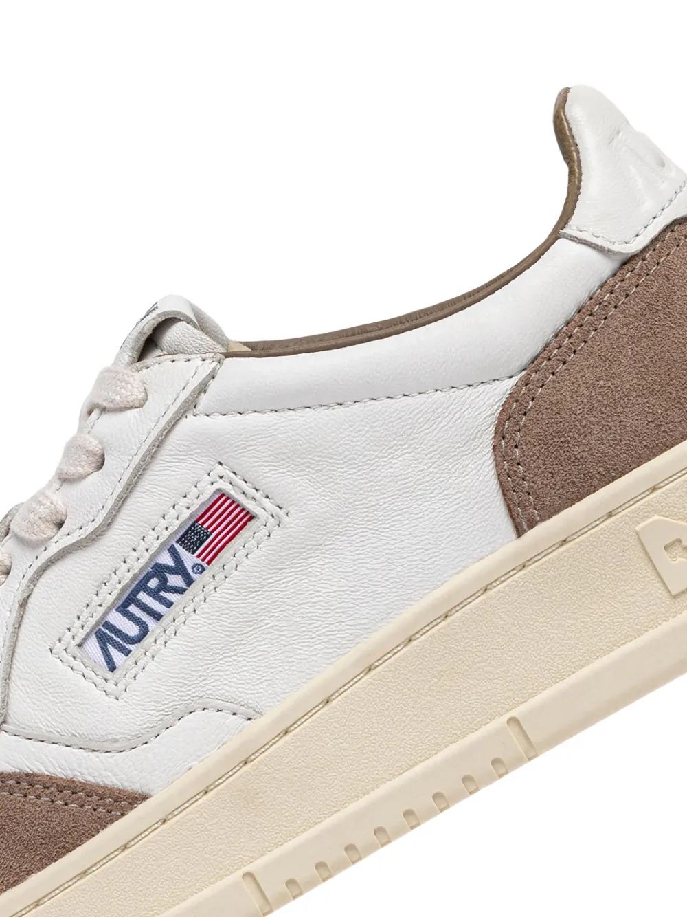 Autry Sneakers met suède vlakken Wit