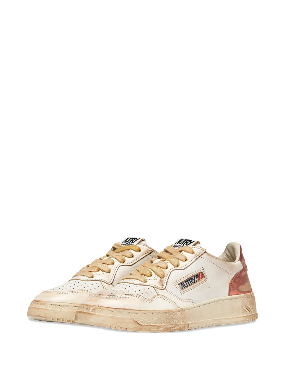 Autry Medalist Super Vintage leren sneakers Wit