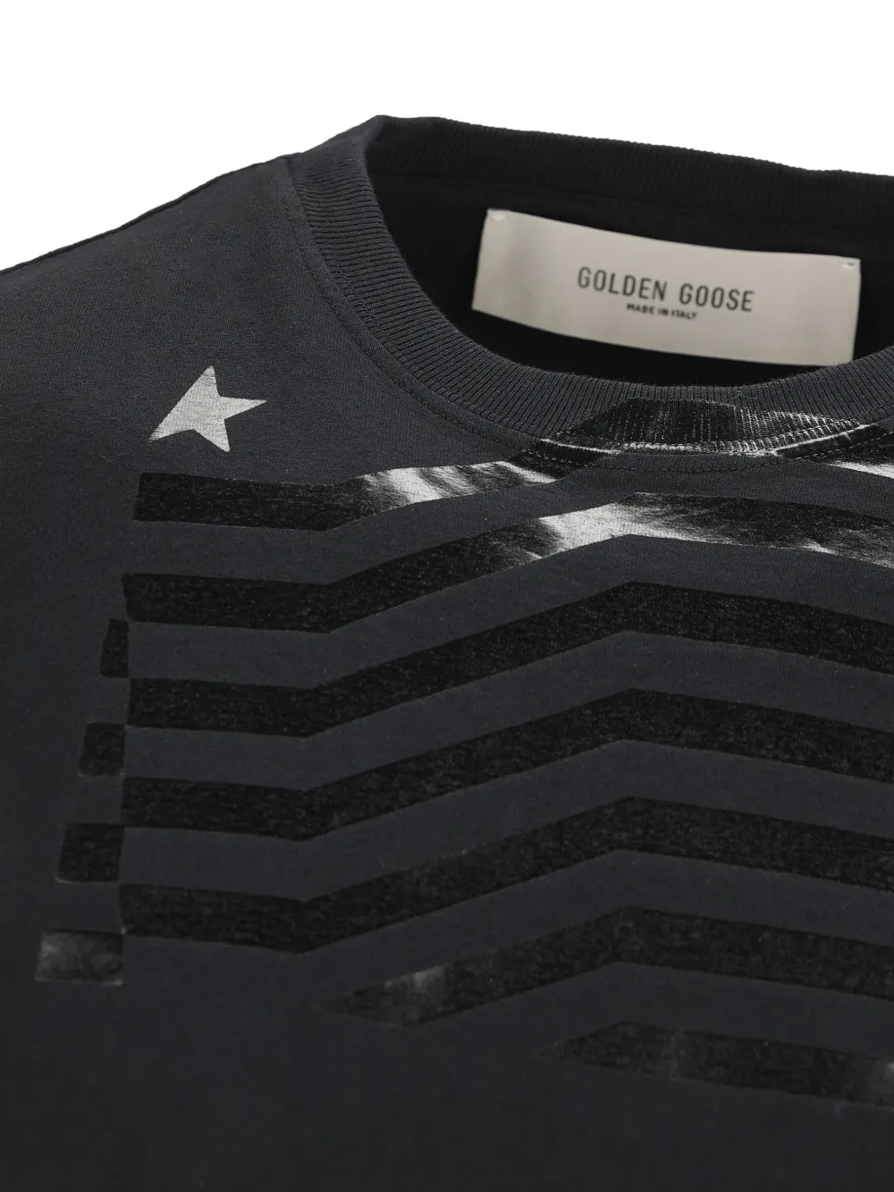 Golden Goose T-shirt met print Zwart