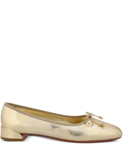 Christian Louboutin bow detail flat shoes