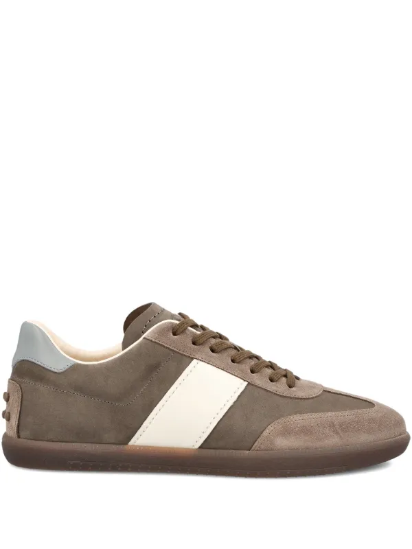 Tod's Tênis Tabs Com Recorte De Listras | Marrom | FARFETCH BR