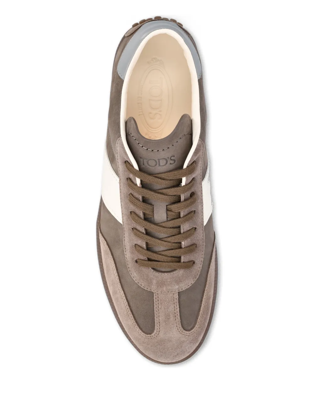 Tod's Sneakers met gestreept vlak Bruin